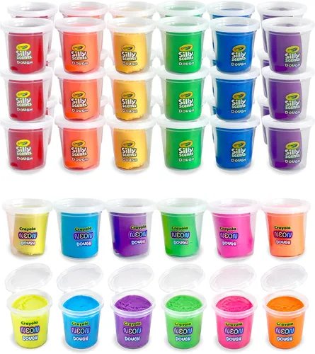 Vista 5 de Crayola Silly Scents - Masa de 48 unidades, tubos de 3 onzas, recuerdos de fiesta y juguetes para niños, juguetes no tóxicos para diversión