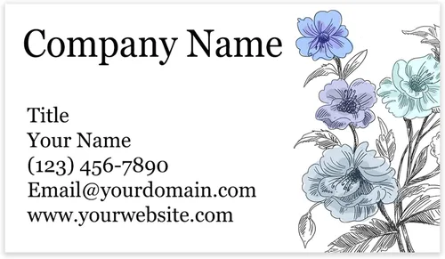 Vista 12 de Tarjetas de visita personalizadas con diseño floral de 3.5 x 2 pulgadas, cartulina reciclada o mate, 100% fabricadas en los Estados Unidos, más