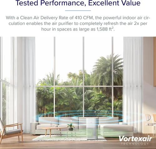Vista 4 de LEVOIT Paquete de purificador de aire y filtro de repuesto para habitaciones grandes, mascotas, alergias Core 600S (3ª generación) y Core