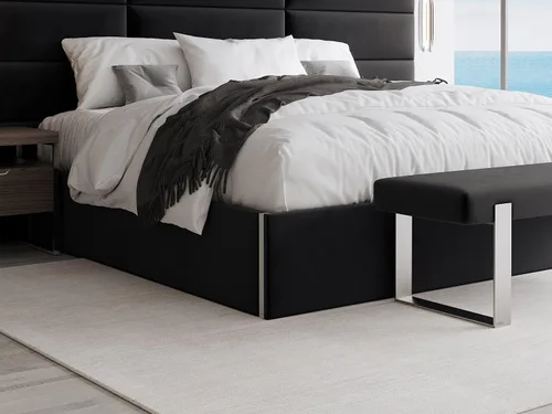 Vista 26 de VANT Cama de plataforma tapizada, tamaño Queen, color beige Boucle, marco de cama de fácil montaje, no necesita somier, base para un apoyo óptimo