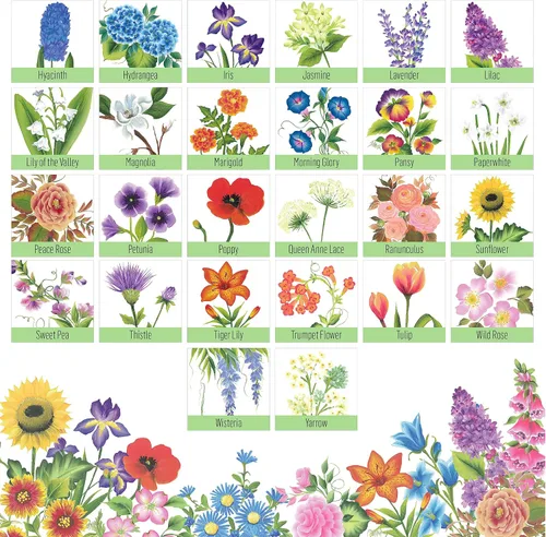 Vista 3 de FolkArt Kit de pintura floral de un trazo de la A a la Z, incluye 10 pinturas multisuperficie, 5 pinceles, 50 guías didácticas a todo color, medio