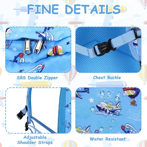 Vista 3 de CAMTOP Mochila preescolar para niños, mochila de jardín de infantes, mochila escolar, M