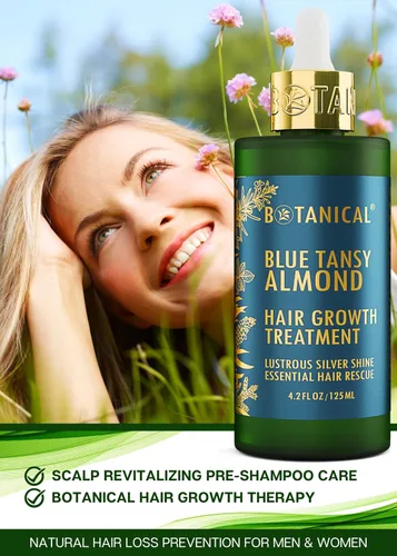 Vista 6 de Tratamiento botánico para el crecimiento del cabello aceite revitalizante para el adelgazamiento del cabello Prevención Pre-champú cuero cabelludo