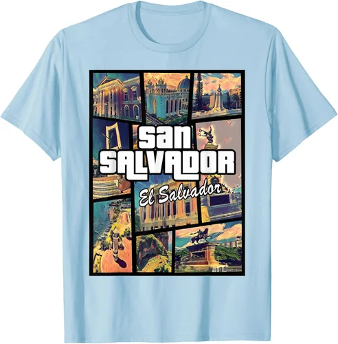 Vista 82 de Camiseta Orgullosa de San Salvador Capital El Salvador