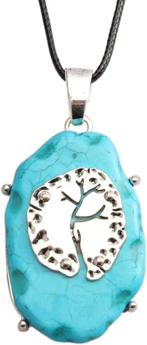 Vista 17 de Collares de cuentas de colores para mujer, collar de perlas turquesas, collar de cuentas de playa de verano, collares bohemios para mujer