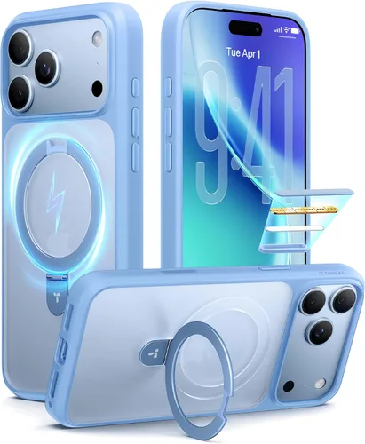 Vista 27 de TORRAS Funda magnética para iPhone 13 Pro Max de 6.7 pulgadas [compatible con Magsafe] con soporte, [protección contra caídas de grado militar] a
