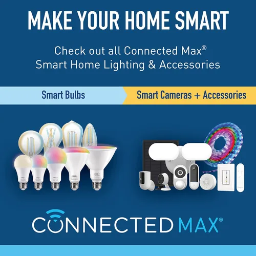 Vista 4 de Cree Connected Max Smart In-Wall Controlador de escena de 5 botones para bombillas inteligentes Connected Max, compatible con cualquier bombilla