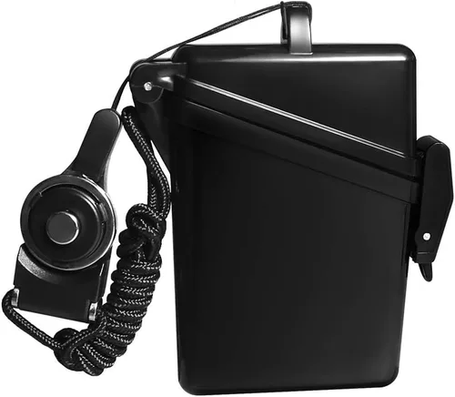 Vista 4 de Funda deportiva impermeable para tarjetas de identificación con cubierta de cordón, múltiples tarjetas de crédito, registro, tarjeta de entrada