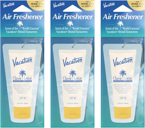 Vista 9 de Vacation Ambientador para automóvil, paquete de 3, ambientador colgante para automóvil, hogar y oficina, aroma a naranja Gelée French Riviera