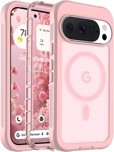 Vista 152 de Funda magnética para iPhone 17, protección resistente, color blanco antiguo