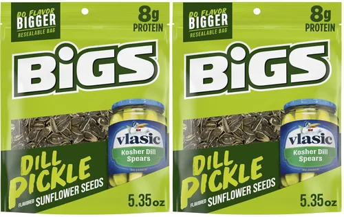Vista 9 de BIGS Semillas de girasol, sabor a pepinillo de eneldo Vlasic, 5.35 onzas