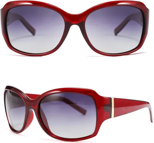 Vista 5 de FEISEDY clásico de gran tamaño polarizado gafas de sol mujeres Wrap Square Shades B2504