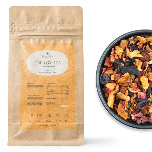 Vista 20 de Prime Tea Grandma's Fruit Basket – Exquisita fruta tisana, hojas sueltas orgánicas de primera calidad, deliciosa mezcla de té de hierbas, natural