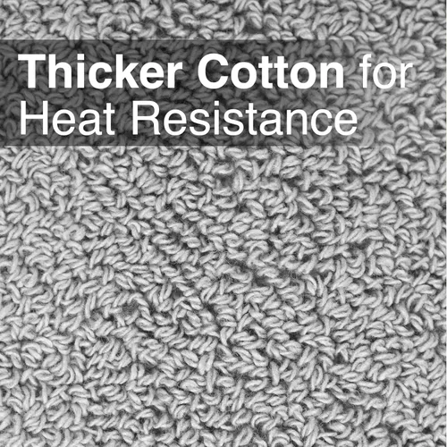 Vista 3 de RITZ Agarradera de rizo y almohadilla caliente: incomparable resistente al calor, duradero 100% algodón, diseño ergonómico para un agarre óptimo