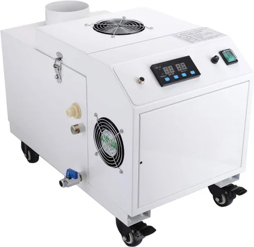Vista 4 de INTBUYING Humidificador ultrasónico portátil comercial grado industrial continuo Cool Mist Maker Humidificador para invernadero habitación grande