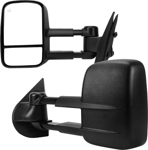 Vista 23 de AUTOSAVER88 Espejos de remolque compatibles con Chevy Silverado GMC Sierra 2007-2014, juego de espejos de remolque con calefacción eléctrica
