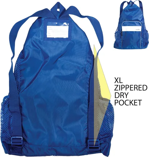 Vista 4 de Athletico - Bolsa de malla para piscina, con compartimentos para contenidos húmedos y secos ideal para natación, playa, campamento y más.