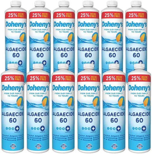 Vista 8 de Doheny's Algicida 60 Grado profesional, sin metales y sin espuma Previene todo tipo de algas Sin manchas, sin turbias Seguro para piscinas