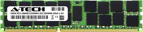 Vista 2 de A-Tech 16GB RAM for Supermicro SUPER B9DRT, X9DAL-i, X9DB3-F, X9DRL-3F, X9DRL-iF, X9DRW-7TPF, X9DRW-CF31, X9SRE-F, X9SRW-F DDR3 1333MHz PC3-10600