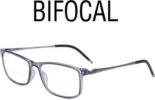 Vista 7 de SKYOAK Superb Extremely Light Progressive Multifocus Aluminum Arm TR90 Frame Blue Light Multifocal Readers