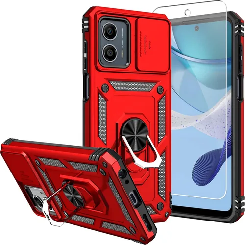 Vista 25 de Funda para Moto G 5G 2023, [No para la versión 2022] con protectores de pantalla y cubierta de cámara, [Grado militar] cubierta probada contra