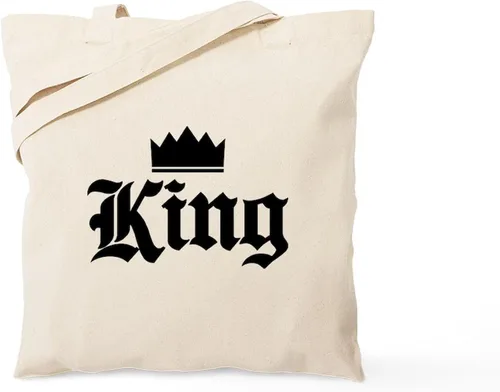 Vista 12 de CafePress Corgi King Tote Bag Bolsa de lona natural, bolsa de compras reutilizable