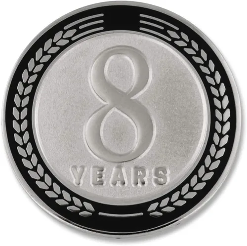 Vista 4 de PinMart Years of Service Award Employee Recognition Gift Pin de solapa - Negro