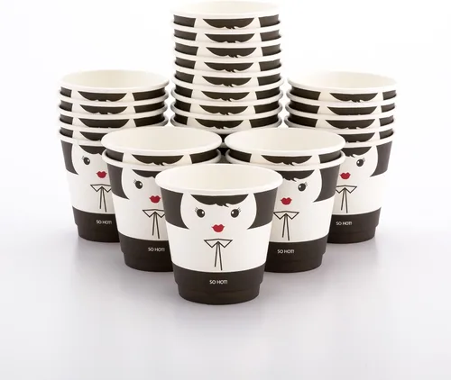 Vista 11 de Restaurantware Tazas de café de papel de 4 onzas, 25 tazas de papel desechables de doble pared, a prueba de fugas, reciclables, tazas calientes