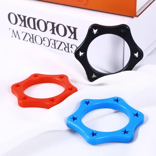 Vista 4 de ROSENICE Anillos de protección de micrófono hexagonales antibalanceo y 3 piezas de repuesto para auriculares almohadillas de cojín de micrófono
