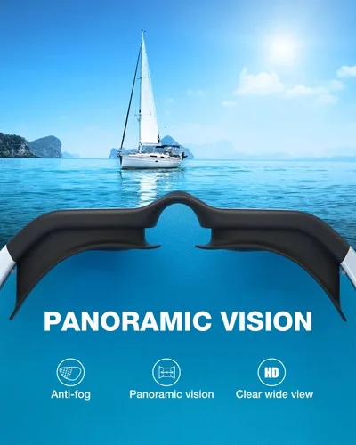 Vista 5 de ZIONOR Gafas de natación para niños, G1 MINI con protección UV, polarizadas, antivaho, para edades de 6 a 14 años Glare-Reducing Polarized Lenses