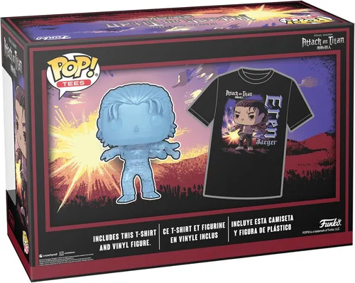 Vista 7 de Funko Pop! & Tee Attack on Titan - Eren con Marcas - M