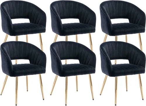Vista 24 de KCC Silla de Escritorio Moderna de Terciopelo Sillón de Acento Tapizado Sillas Copetudas Sillas de Comedor, Sillas de Tocador Copetudas Silla