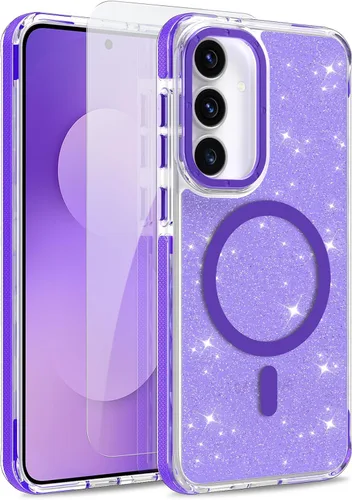 Vista 174 de Funda magnética para Google Pixel 10 Pro XL [compatible con Magsafe] [bonito diseño fluorescente de moda] a prueba de golpes, delgada, translúcida