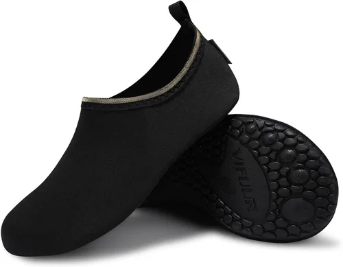 Vista 3 de VIFUUR - Zapatos para deportes acuáticos, calcetines acuáticos, de secado rápido, para yoga, dan la sensación de andar descalzo, sin cordones