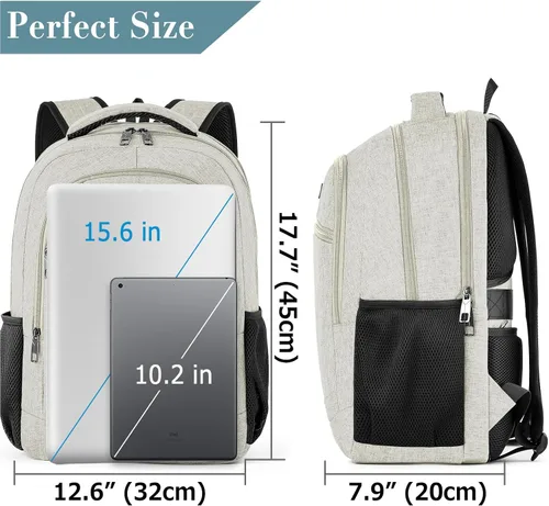 Vista 4 de BIKROD Mochila para niños y hombres, mochila escolar para adolescentes y niñas, mochila ligera e informal para la escuela secundaria, mochila