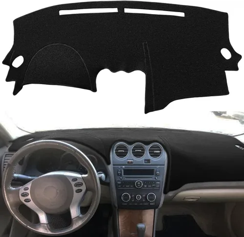 Vista 2 de Cubierta de salpicadero para Nissan Altima 2007 2008 2009 2010 2011 2012, protector de tablero sin altavoces (negro) F29