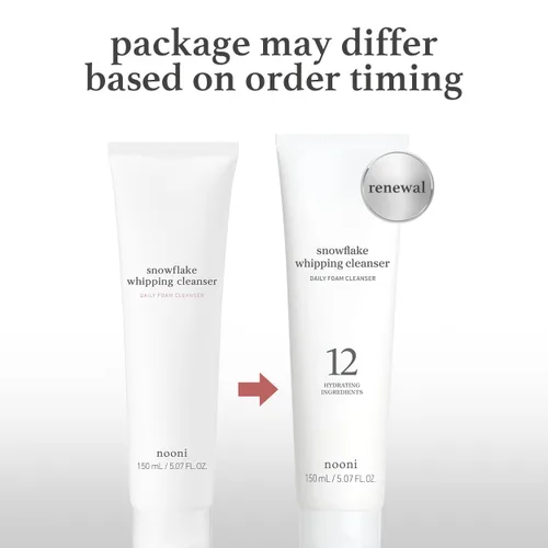 Vista 3 de NOONI Limpieza facial - Limpiador batido de copo de nieve Cuidado de la piel de vidrio coreano, Kbeauty, lavado facial, elimina impurezas