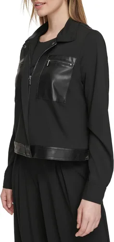 Vista 3 de Calvin Klein Women's Jacket Knit Zip Front