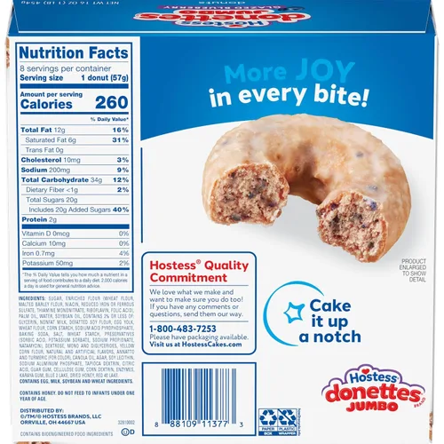 Vista 6 de Hostess - Donettes jumbo glaseadas de arándanos (paquete de 8 unidades)