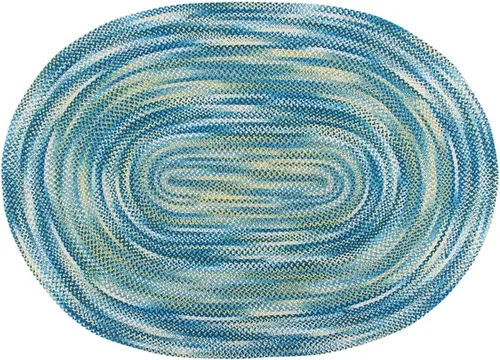 Vista 5 de Better Trends Alfombra trenzada degradada, ovalada, reversible y duradera, 100% algodón suave, ideal para cocina, sala de estar, dormitorio, tapete