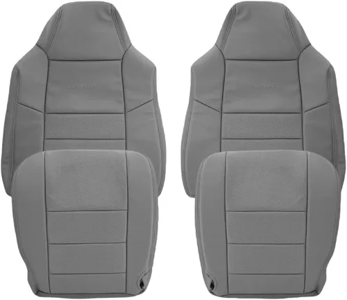 Vista 20 de 2002 2003 Ford F250 F350 Lariat Crew Cab Funda de cuero sintético para reposabrazos, reemplazo (Cubierta de reposabrazos (se ajusta a ambos lados)