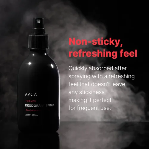 Vista 5 de AVCA Desodorante en aerosol para hombre con aroma a feromonas leñosas para una frescura duradera y protección contra olores, 6.8 fl oz/6.76 fl. oz.