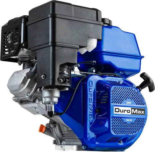 Vista 15 de DuroMax XP23HPE 713cc - Motor V-doble de arranque eléctrico a gasolina de eje horizontal de 1 pulgada, multiusos