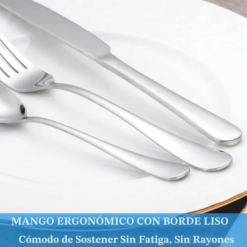 Vista 5 de Juego de 24 cucharaditas, juego de cucharas de té de acero inoxidable de grado alimenticio, cucharas pequeñas duraderas, cuchara de postre de metal