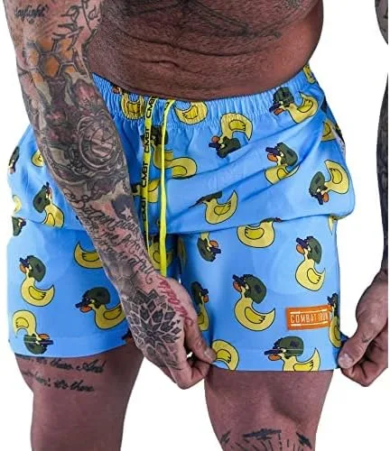 Vista 4 de Mens Performance Training Shorts 5.5 Inseam - Moisture Wicking 4-Way Stretch Fabric