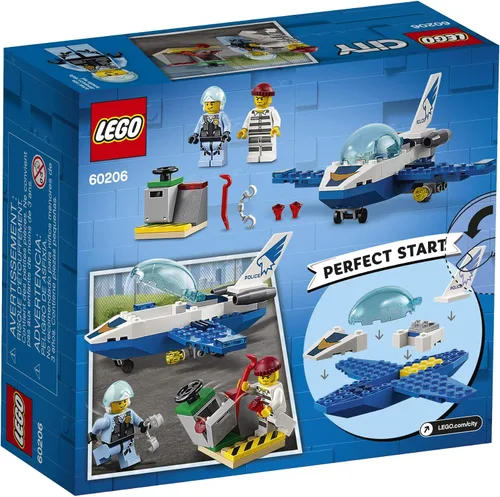 Vista 5 de LEGO City Sky Police Jet Patrol 60206 Kit de construcción (54 piezas)