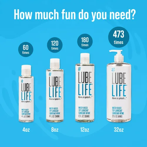 Vista 6 de LubeLife 3X Lubricante Anal – Lubricante a Base de Agua Extra Grueso para Hombres, Mujeres y Parejas – Lubricante Personal No Pegajoso, Compatible