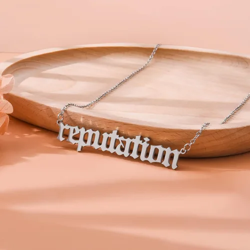 Vista 2 de Collar inspirado en el cantante de 1989, para amantes de la música, regalos de reputación de cantante, firma, All too well, folklore anti-héroe