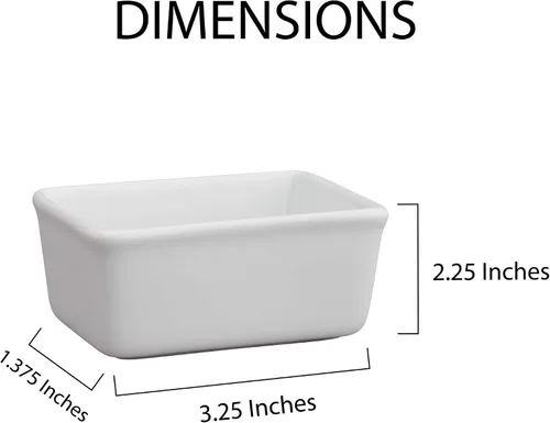 Vista 6 de HIC Kitchen Soporte para paquetes de azúcar, porcelana blanca fina