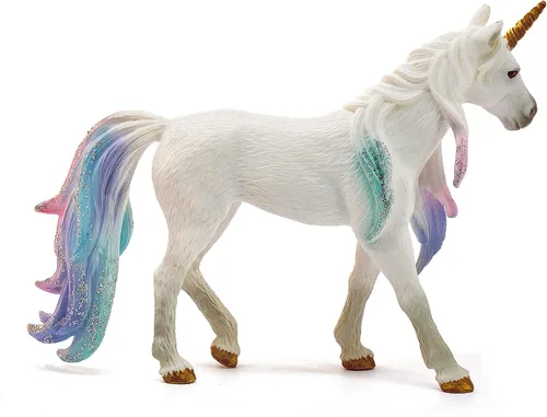 Vista 3 de Schleich bayala Mythical - Yegua de unicornio marino decorada con detalles brillantes, diamantes de imitación y gemas, juguete divertido y duradero